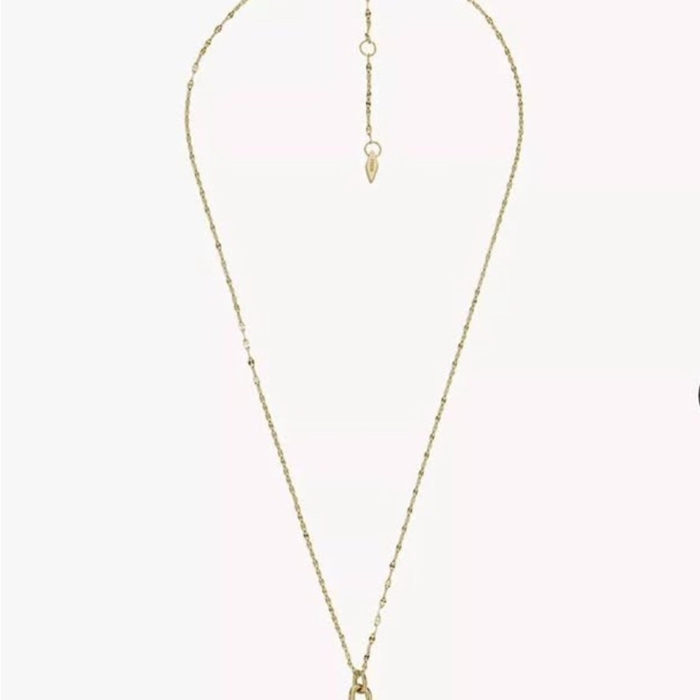 Fossil Elegant Gold Locket Necklace - Picture 3 of 3